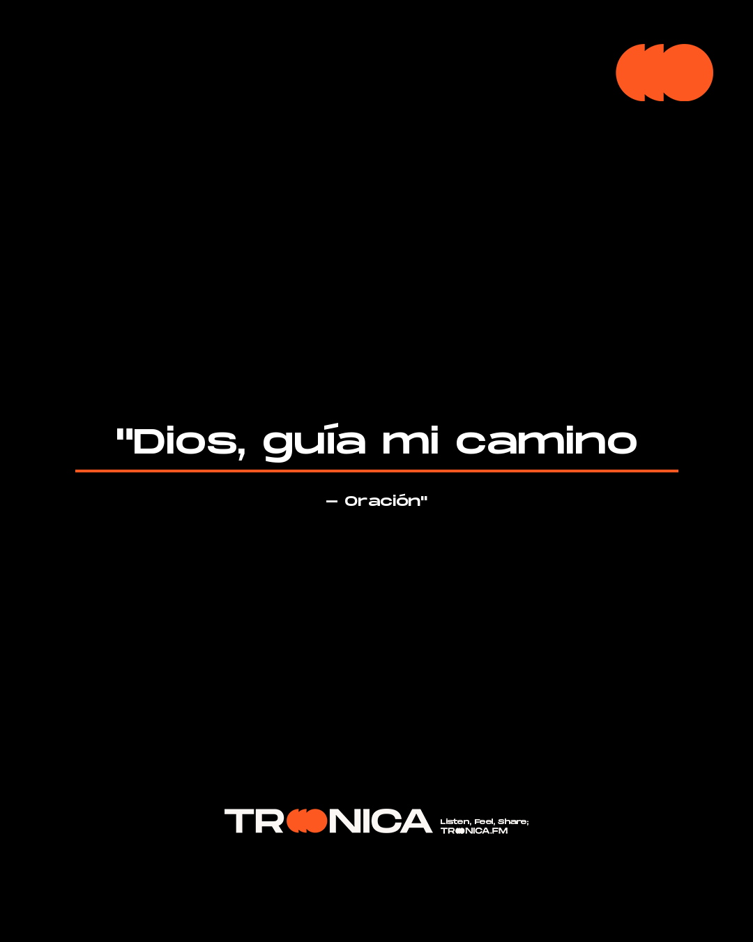 Frase: "Dios, guía mi camino - Oración"