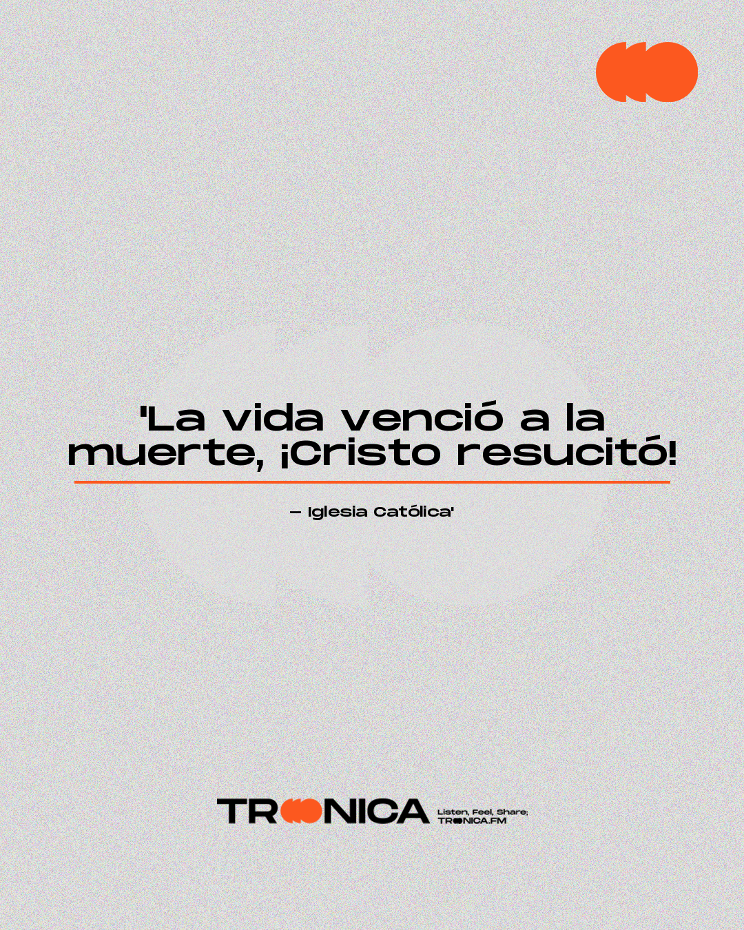 Frase: 'La vida venció a la muerte, ¡Cristo resucitó! - Iglesia Católica'